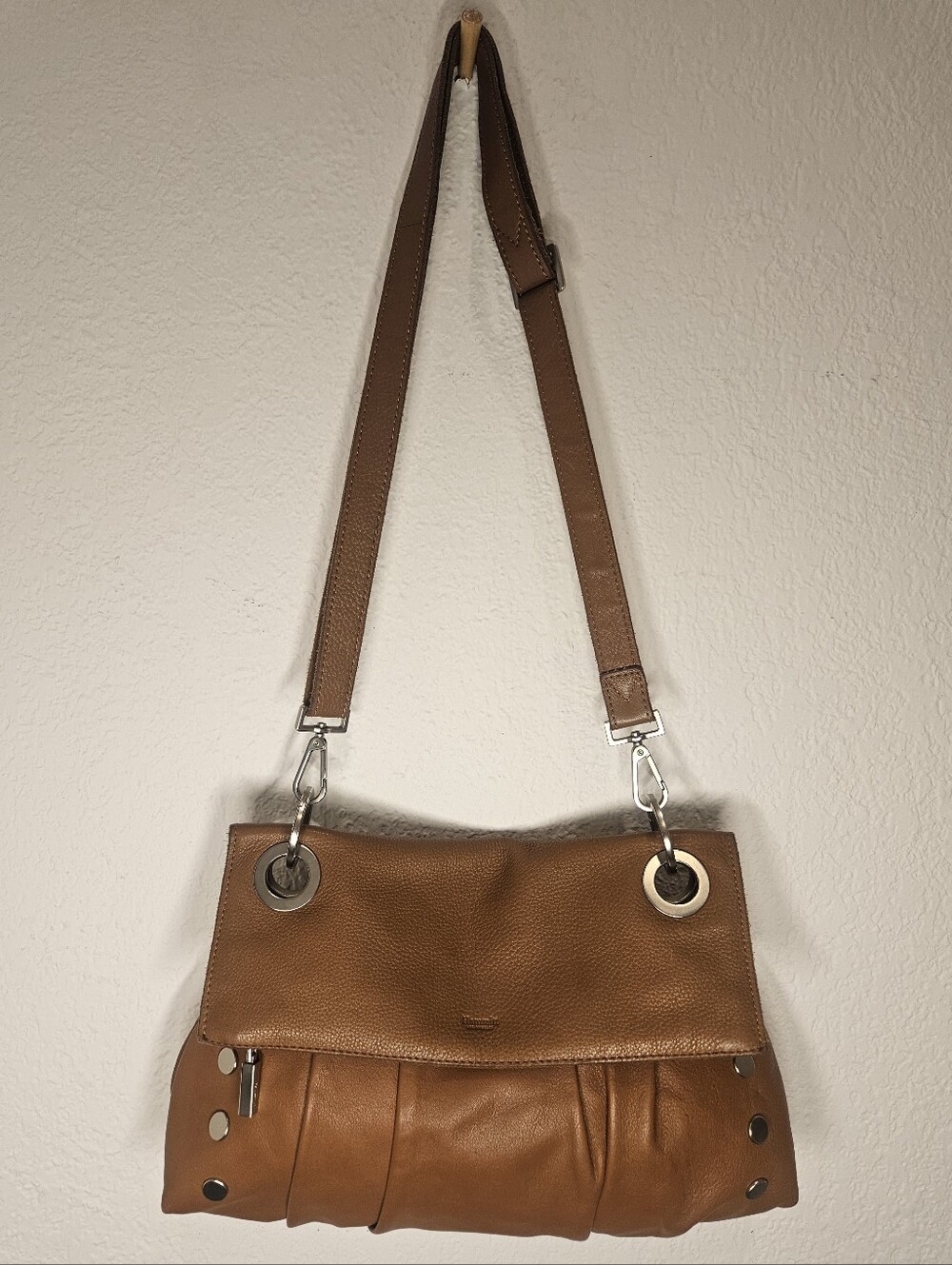 Hammitt Los Angeles Kyle Large Leather Slouchy Convertible Shoulder Bag Tan